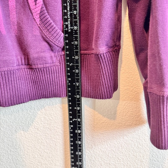 Y2K Vintage Grunge Preppy Graphic Hoodie American Eagle Purple Mall XL Top - Picture 7 of 9